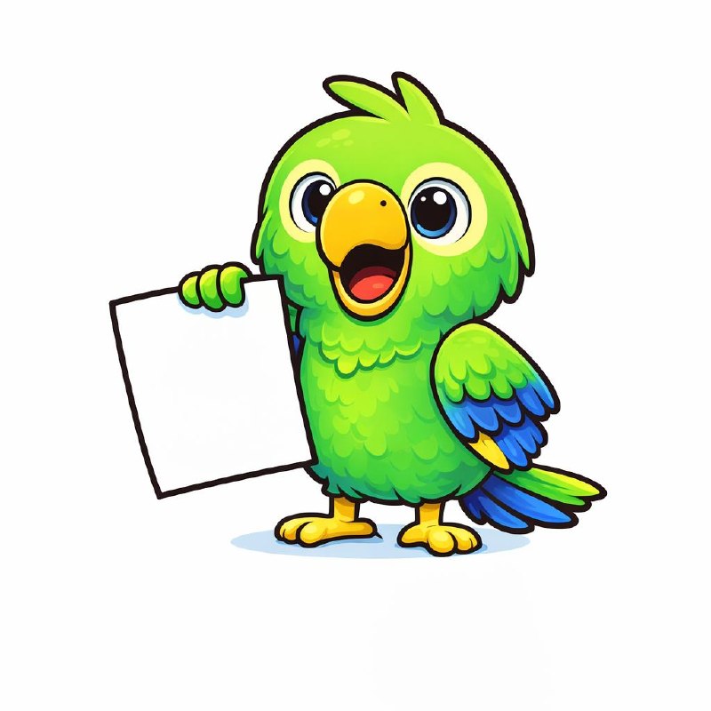 Polly the Parrot — Printable Polly mascot